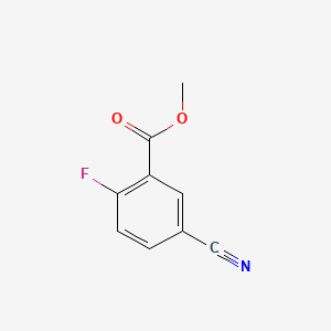 Methyl 5-cyano-2-fluorobenzoate chemical structure (CAS 337362-21-7)