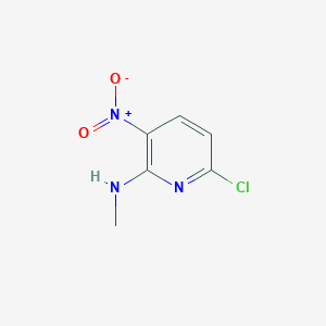6-Chloro-N-methyl-3-nitropyridin-2-amine chemical structure (CAS 33742-70-0)