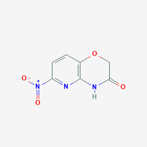 6-Nitro-2H-pyrido[3,2-b][1,4]oxazin-3(4H)-one chemical structure (CAS 337463-64-6)