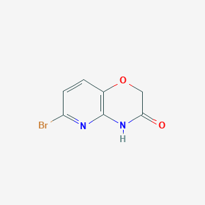 6-Bromo-2H-pyrido[3,2-b][1,4]oxazin-3(4H)-one chemical structure (CAS 337463-88-4)