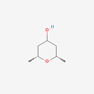 cis,cis-2,6-Dimethyltetrahydro-2H-pyran-4-ol chemical structure (CAS 33747-09-0)