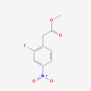 Methyl 2-Fluoro-4-nitrophenylacetate chemical structure (CAS 337529-74-5)