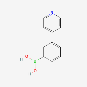 (3-(Pyridin-4-yl)phenyl)boronic acid chemical structure (CAS 337536-25-1)