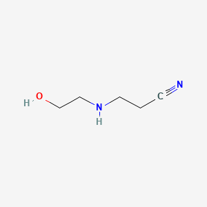 3-((2-Hydroxyethyl)amino)propanenitrile chemical structure (CAS 33759-44-3)