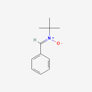 N-Benzylidene-2-methylpropan-2-amine oxide chemical structure (CAS 3376-24-7)