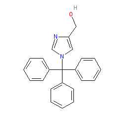 (1-Trityl-1H-imidazol-4-yl)methanol chemical structure (CAS 33769-07-2)