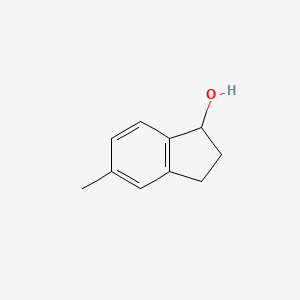 5-Methyl-2,3-dihydro-1H-inden-1-ol chemical structure (CAS 33781-37-2)