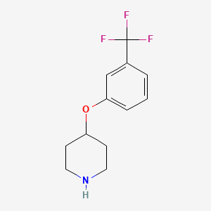 4-(3-(Trifluoromethyl)phenoxy)piperidine chemical structure (CAS 337912-66-0)