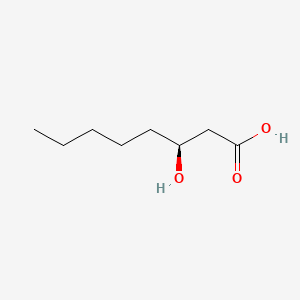 (3S)-3-Hydroxyoctanoic acid chemical structure (CAS 33796-86-0)