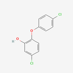 5-Chloro-2-(4-chlorophenoxy)phenol chemical structure (CAS 3380-30-1)