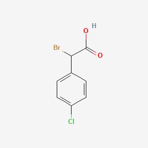 α-Bromo-4-chlorophenylacetic acid chemical structure (CAS 3381-73-5)