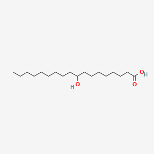 9-Hydroxyoctadecanoic acid chemical structure (CAS 3384-24-5)