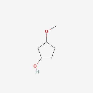 3-Methoxycyclopentanol chemical structure (CAS 338431-71-3)