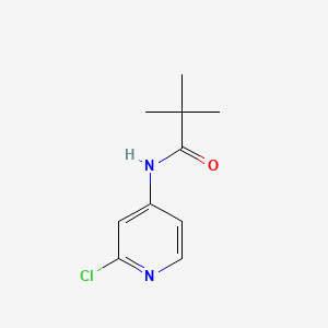 N-(2-Chloropyridin-4-yl)pivalamide chemical structure (CAS 338452-90-7)