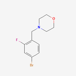 4-(4-Bromo-2-fluorobenzyl)morpholine chemical structure (CAS 338454-98-1)