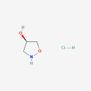 (R)-Isoxazolidin-4-ol hydrochloride chemical structure (CAS 338464-48-5)