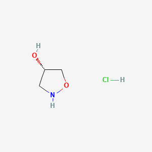(S)-Isoxazolidin-4-ol hydrochloride chemical structure (CAS 338464-55-4)