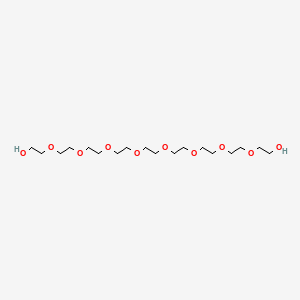 3,6,9,12,15,18,21,24-Octaoxahexacosane-1,26-diol chemical structure (CAS 3386-18-3)