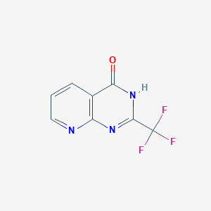 2-(Trifluoromethyl)pyrido[2,3-d]pyrimidin-4(3H)-one chemical structure (CAS 338739-97-2)