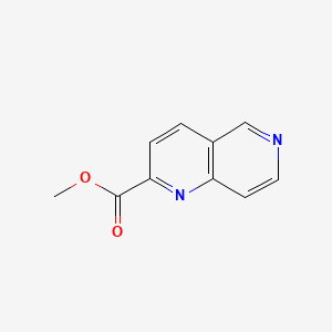 Methyl 1,6-naphthyridine-2-carboxylate chemical structure (CAS 338760-63-7)