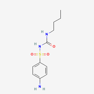4-Amino-N-(butylcarbamoyl)benzenesulfonamide chemical structure (CAS 339-43-5)