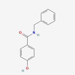 N-Benzyl-4-hydroxybenzamide chemical structure (CAS 33901-20-1)