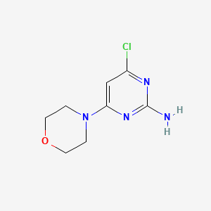 4-Chloro-6-morpholinopyrimidin-2-amine chemical structure (CAS 339016-18-1)