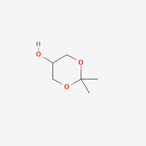2,2-Dimethyl-1,3-dioxan-5-ol chemical structure (CAS 3391-30-8)