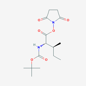 Boc-Ile-OSu chemical structure (CAS 3392-08-3)