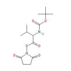 Boc-Val-Osu chemical structure (CAS 3392-12-9)