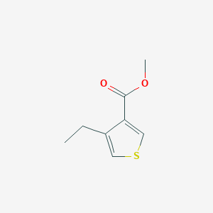 Methyl 4-ethylthiophene-3-carboxylate chemical structure (CAS 339205-29-7)