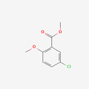 Methyl 5-chloro-2-methoxybenzoate chemical structure (CAS 33924-48-0)