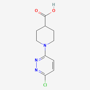 1-(6-Chloropyridazin-3-yl)piperidine-4-carboxylic acid chemical structure (CAS 339276-36-7)