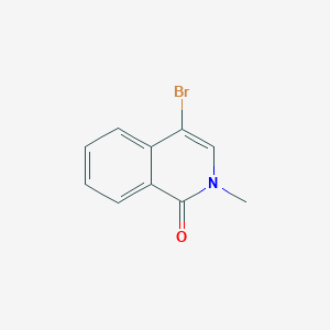 4-Bromo-2-methylisoquinolin-1(2H)-one chemical structure (CAS 33930-63-1)