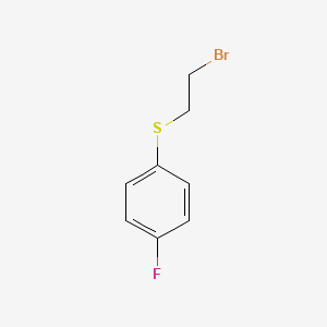 (2-Bromoethyl)(4-fluorophenyl)sulfane chemical structure (CAS 339363-85-8)