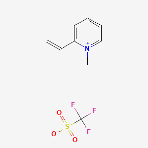 1-Methyl-2-vinylpyridin-1-ium trifluoromethanesulfonate chemical structure (CAS 339530-78-8)