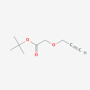 tert-Butyl 2-(prop-2-yn-1-yloxy)acetate chemical structure (CAS 339531-55-4)