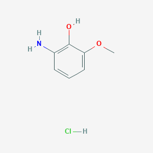 2-Amino-6-methoxyphenol hydrochloride chemical structure (CAS 339531-77-0)