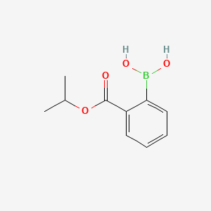 (2-(Isopropoxycarbonyl)phenyl)boronic acid chemical structure (CAS 339538-60-2)