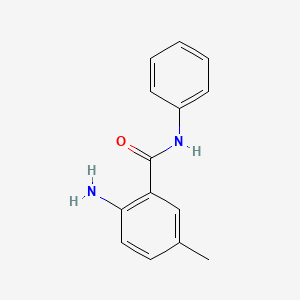 2-Amino-5-methyl-N-phenylbenzamide chemical structure (CAS 339553-22-9)
