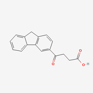 4-(9H-Fluoren-3-yl)-4-oxobutanoic acid chemical structure (CAS 339562-33-3)