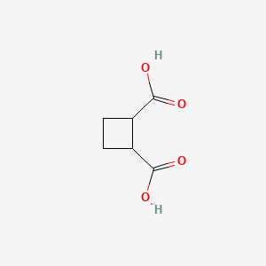 Cyclobutane-1,2-dicarboxylic acid chemical structure (CAS 3396-14-3)