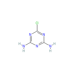 6-Chloro-1,3,5-triazine-2,4-diamine chemical structure (CAS 3397-62-4)