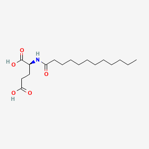 N-Lauroyl-L-glutamic acid chemical structure (CAS 3397-65-7)