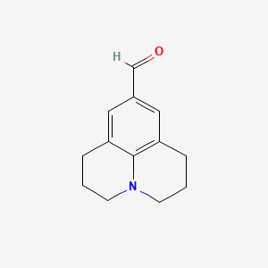 1,2,3,5,6,7-Hexahydropyrido[3,2,1-ij]quinoline-9-carbaldehyde chemical structure (CAS 33985-71-6)