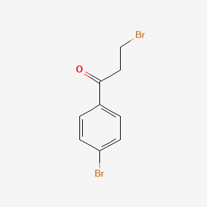 3-Bromo-1-(4-bromophenyl)propan-1-one chemical structure (CAS 33994-13-7)