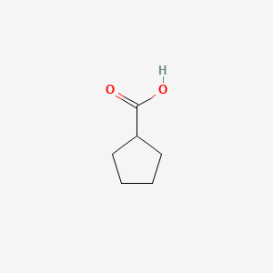 Cyclopentanecarboxylic acid chemical structure (CAS 3400-45-1)