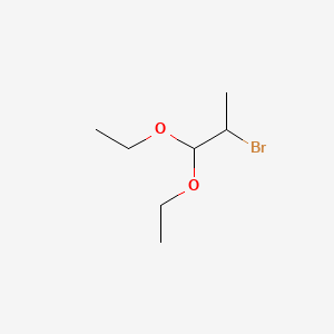 2-Bromopropionaldehyde diethyl acetal chemical structure (CAS 3400-55-3)