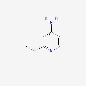 2-Isopropylpyridin-4-amine chemical structure (CAS 340006-70-4)