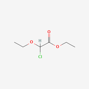 Ethyl 2-chloro-2-ethoxyacetate chemical structure (CAS 34006-60-5)